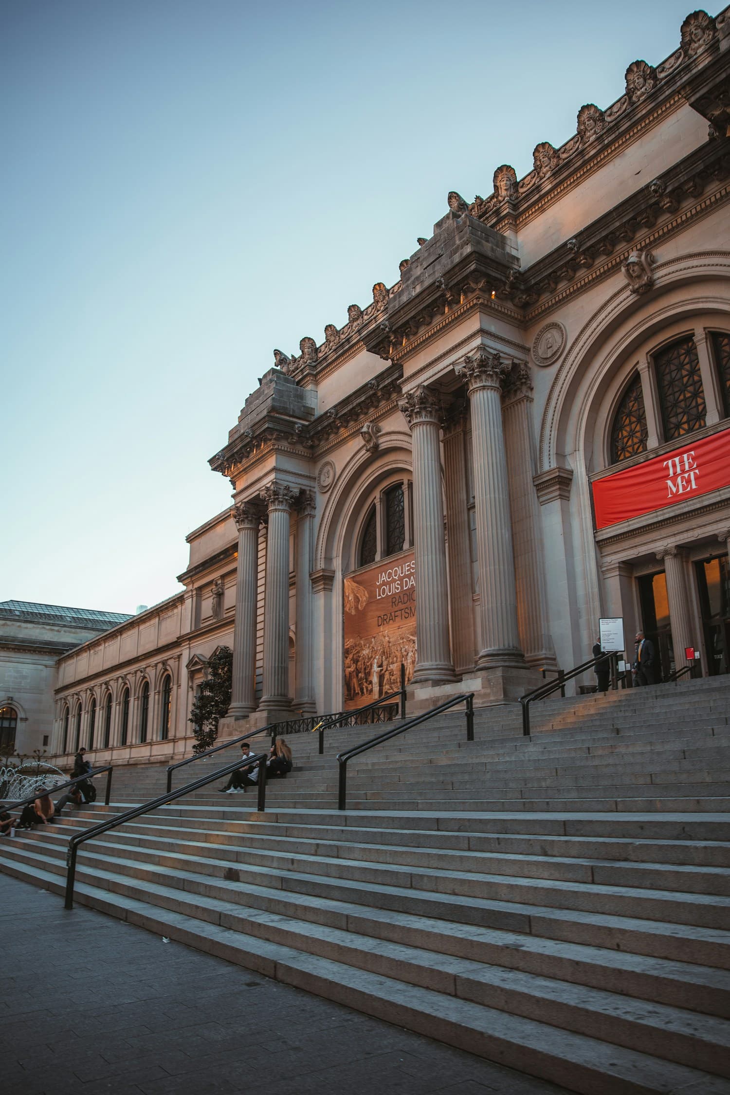 The Metropolitan Museum of Art: the front steps up to the main entrance