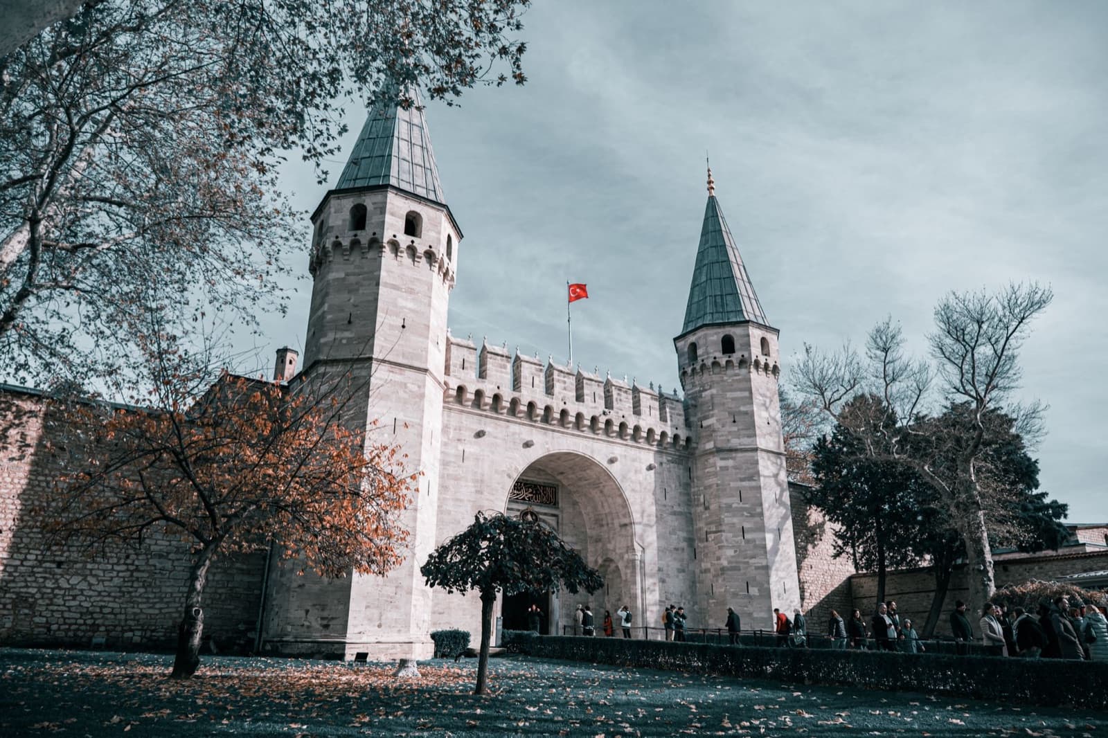 Topkapi Palace: the Gate of Salutation in autumn