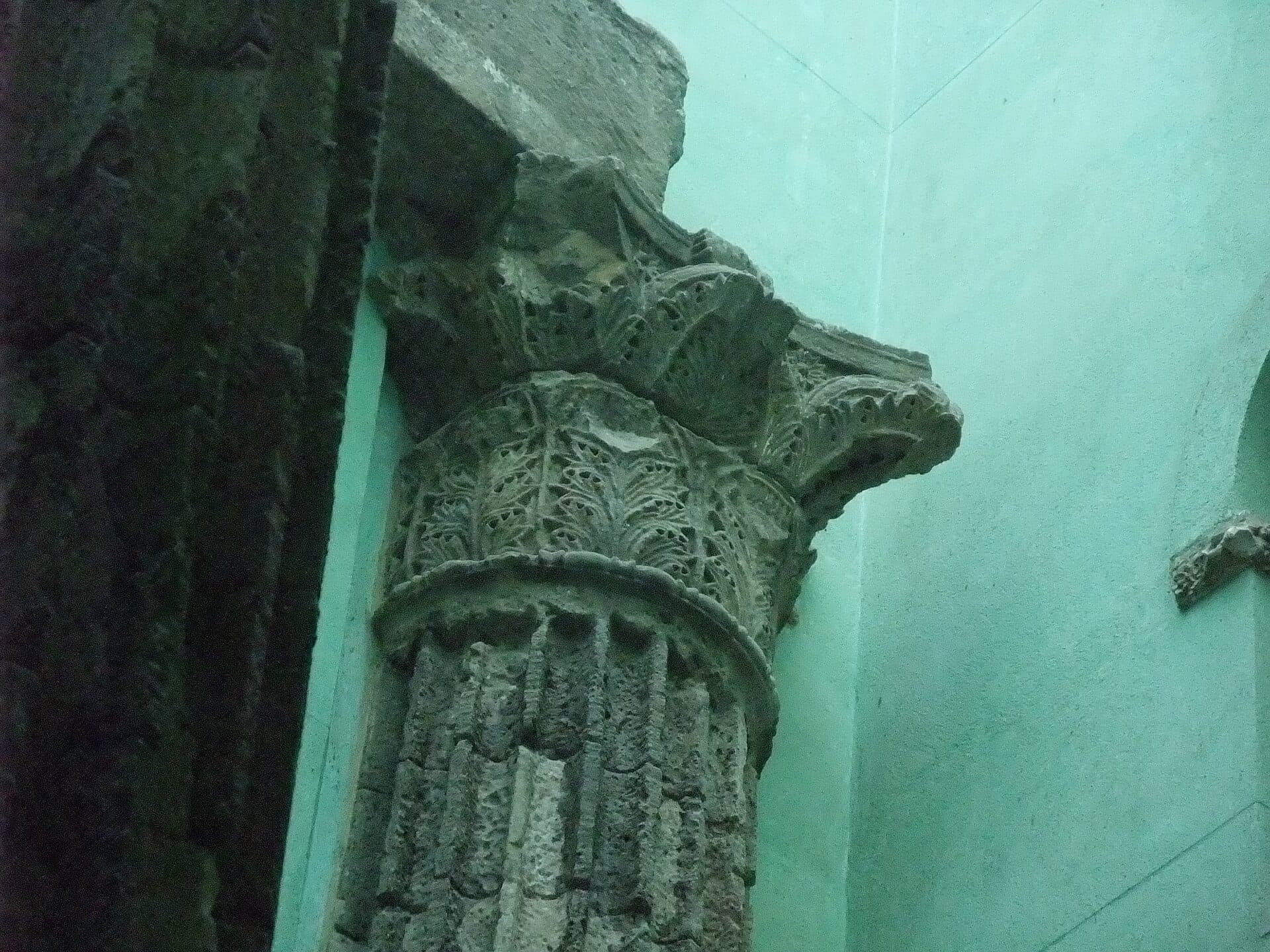 Temple of Augustus: Columns in a Courtyard