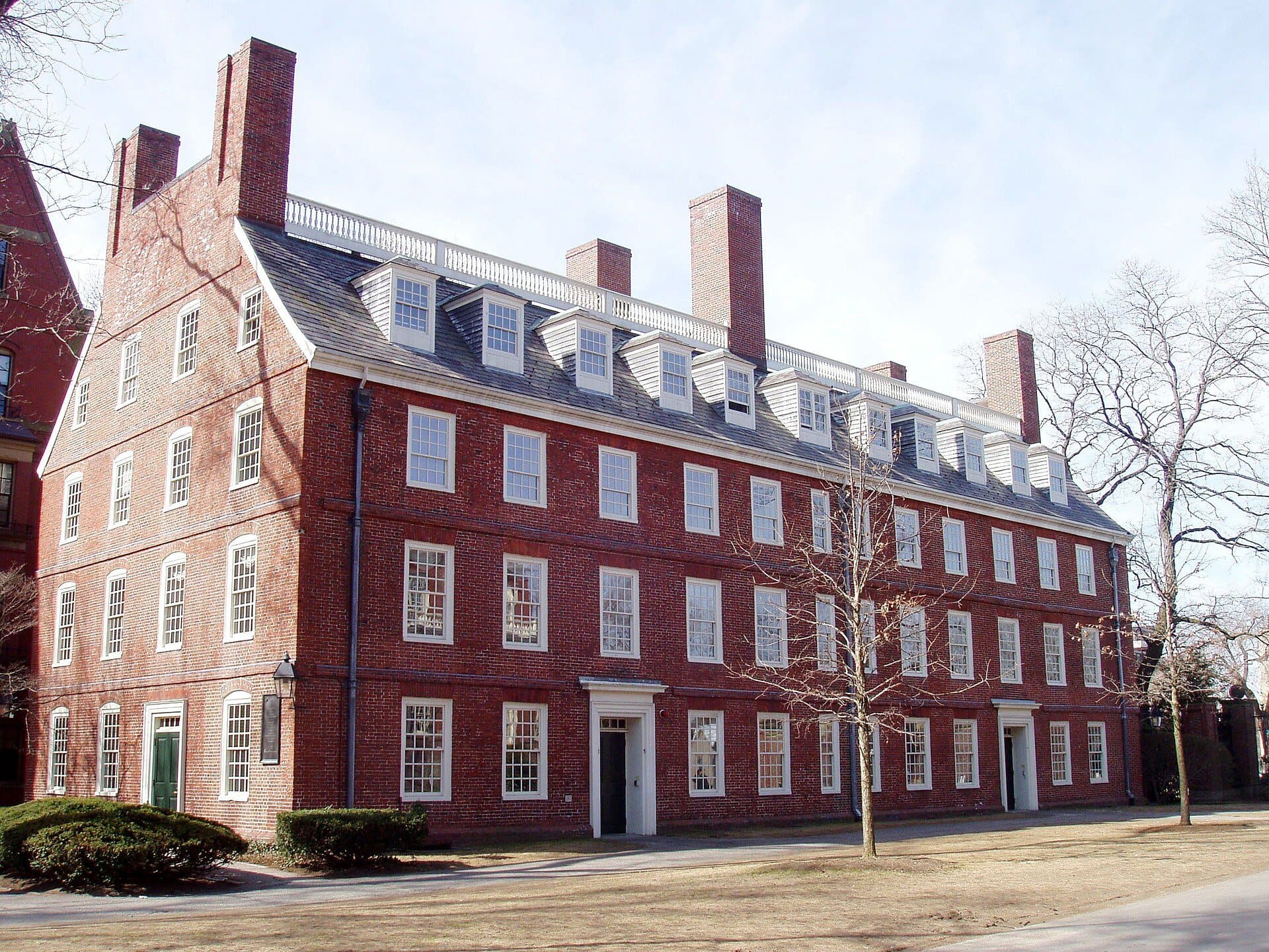 Johnston Gate and Massachusetts Hall: New Brick, Old Hall