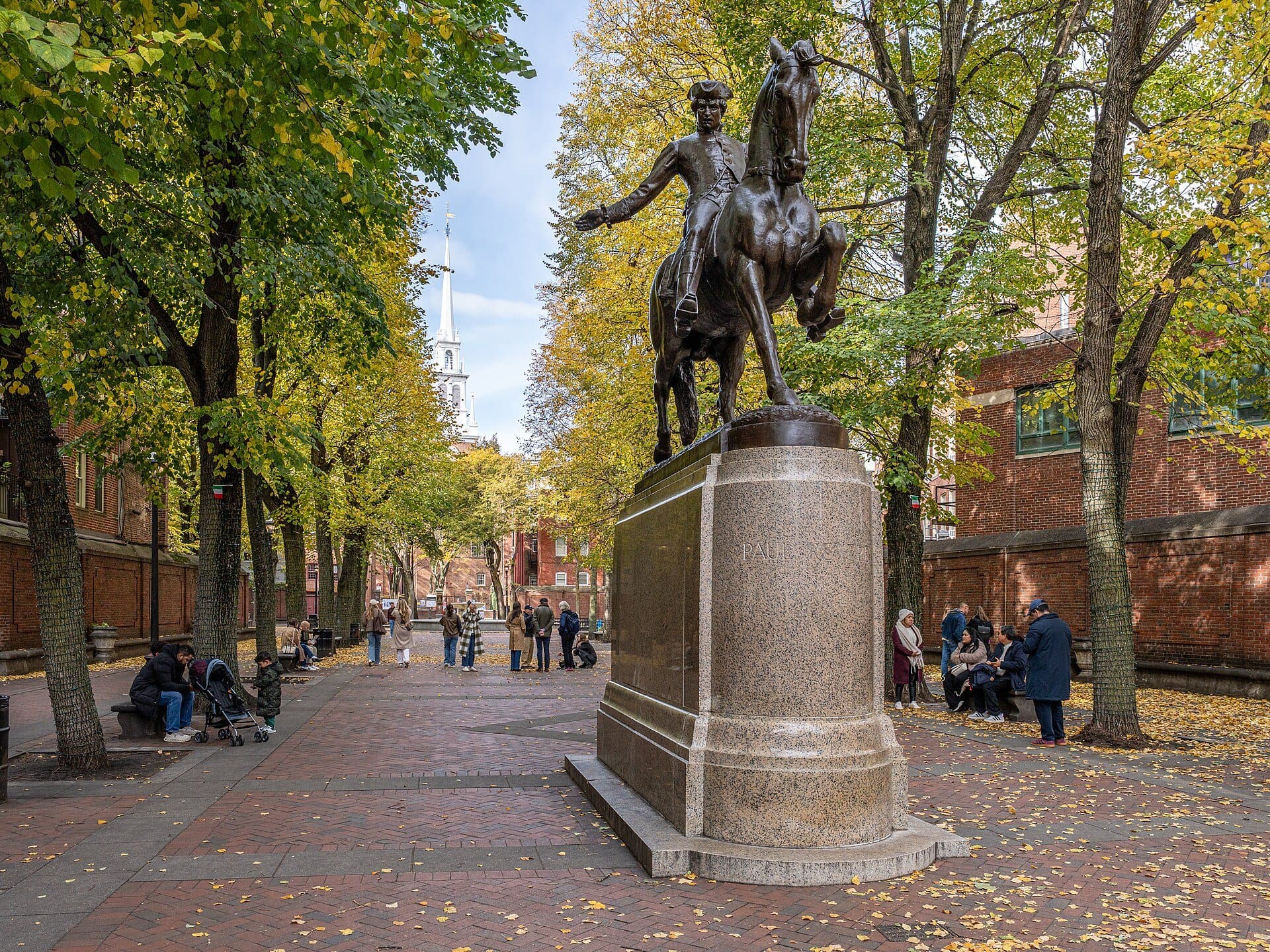 Paul Revere Mall: A Street Cleared for a View
