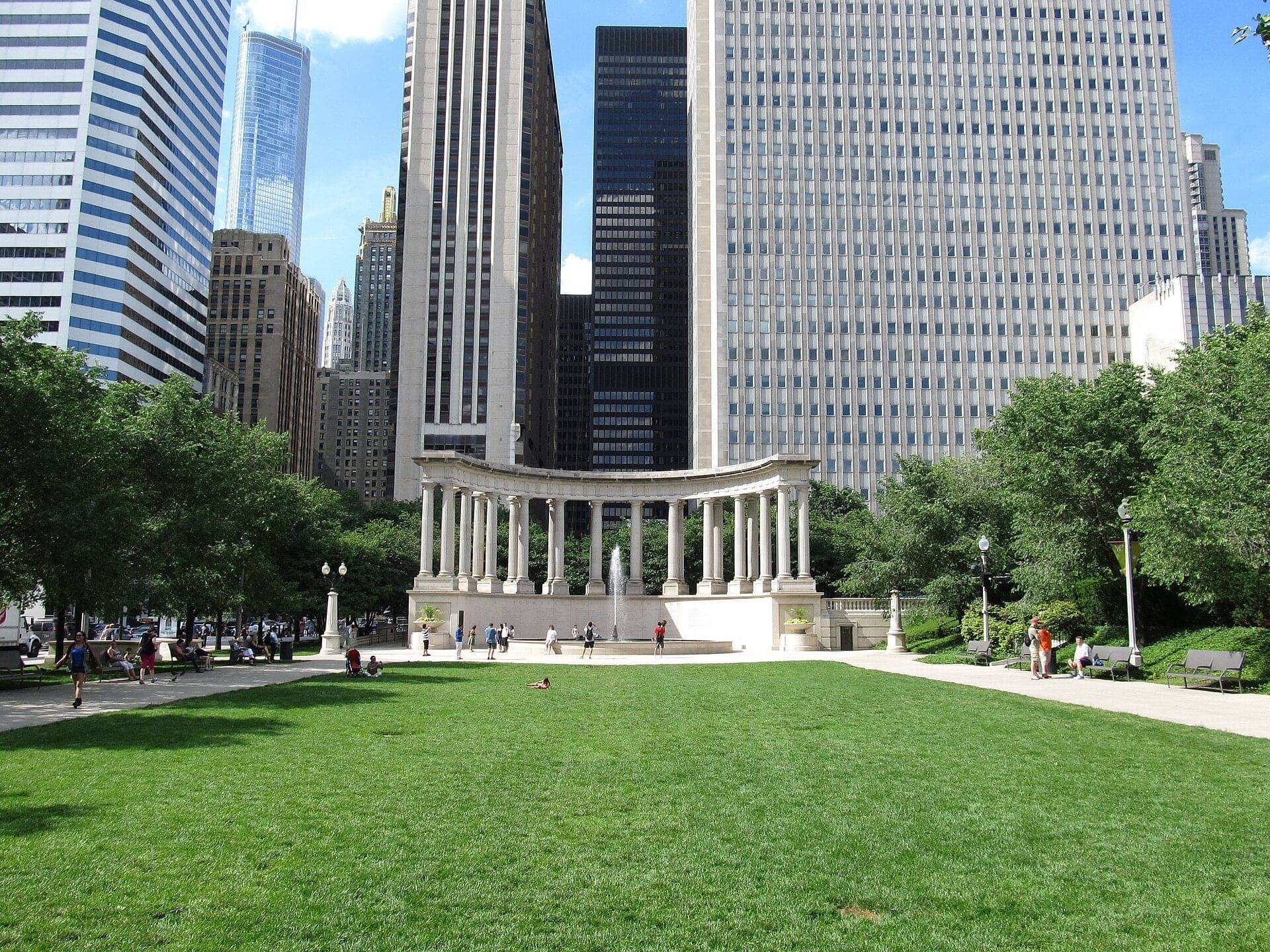 Wrigley Square: A Colonnade Built Twice