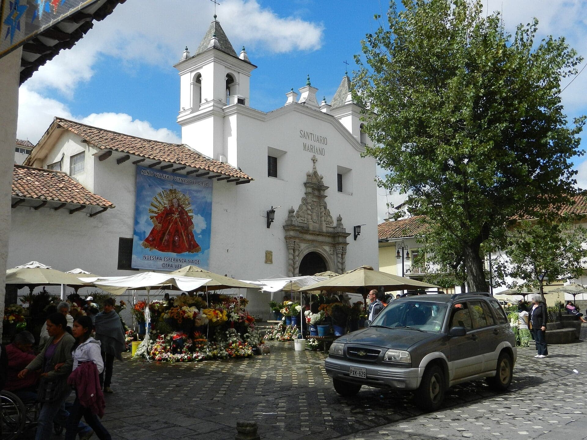 Plaza de las Flores: The Convent and the Blue Domes