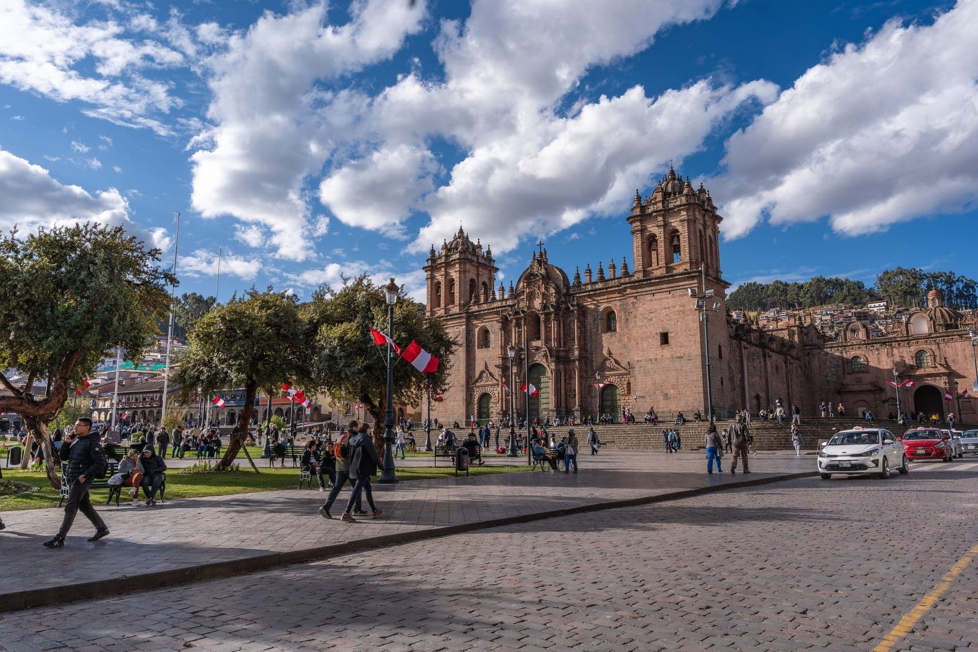 Plaza de Armas: Where the Stone Came Down
