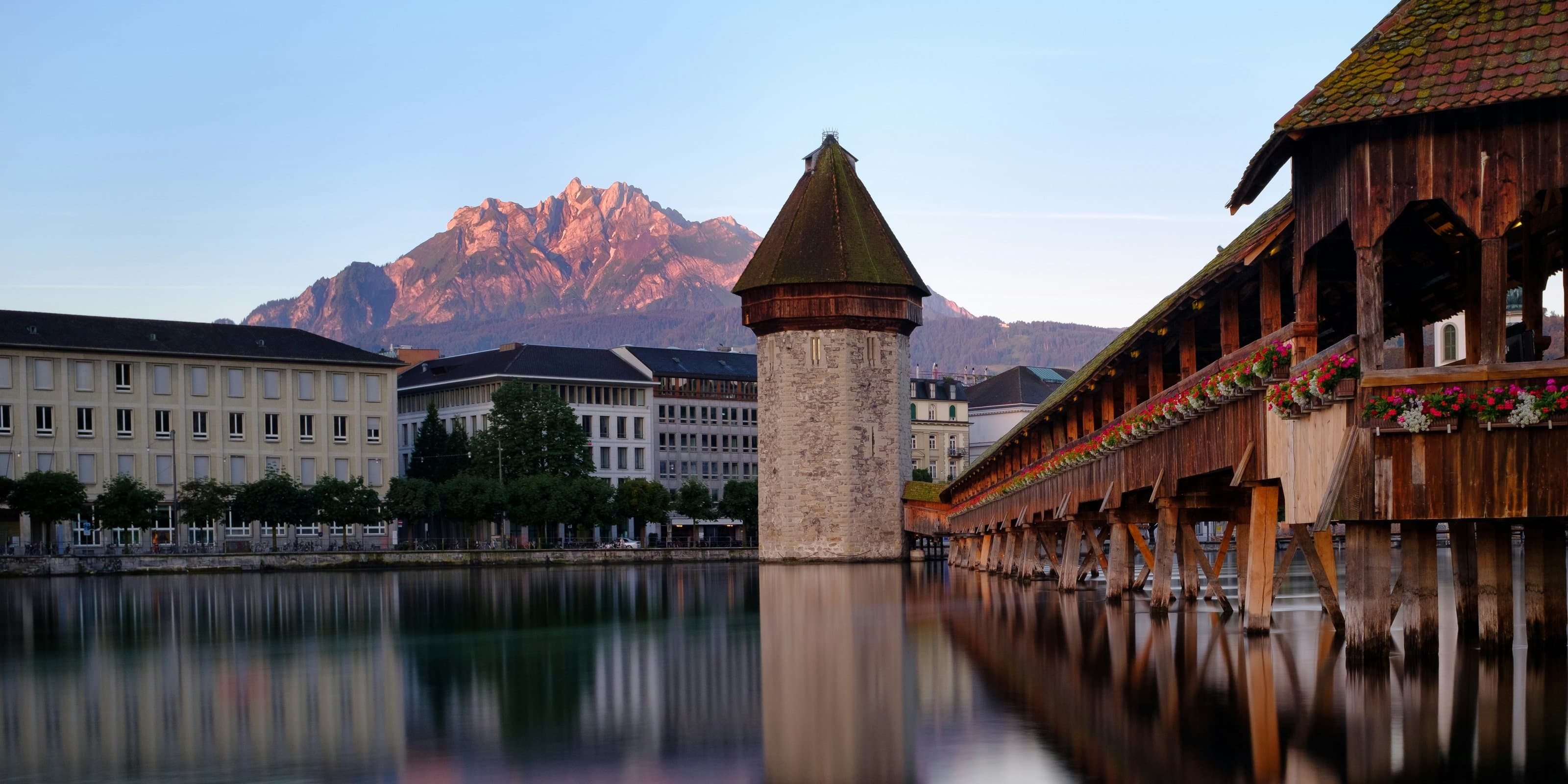 Old Town: The Chapel Bridge and the Painted Squares
