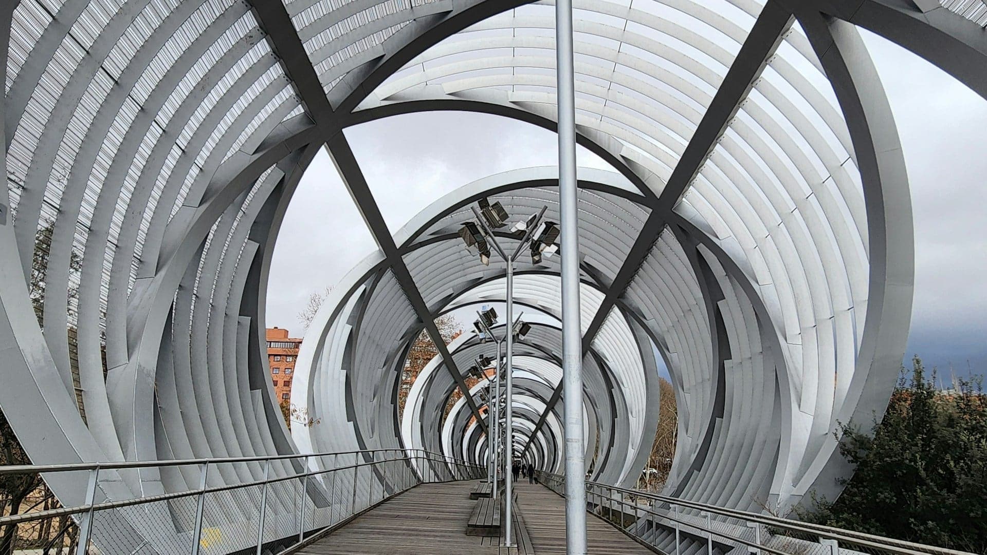 Arganzuela Footbridge: Perrault's Steel Cones