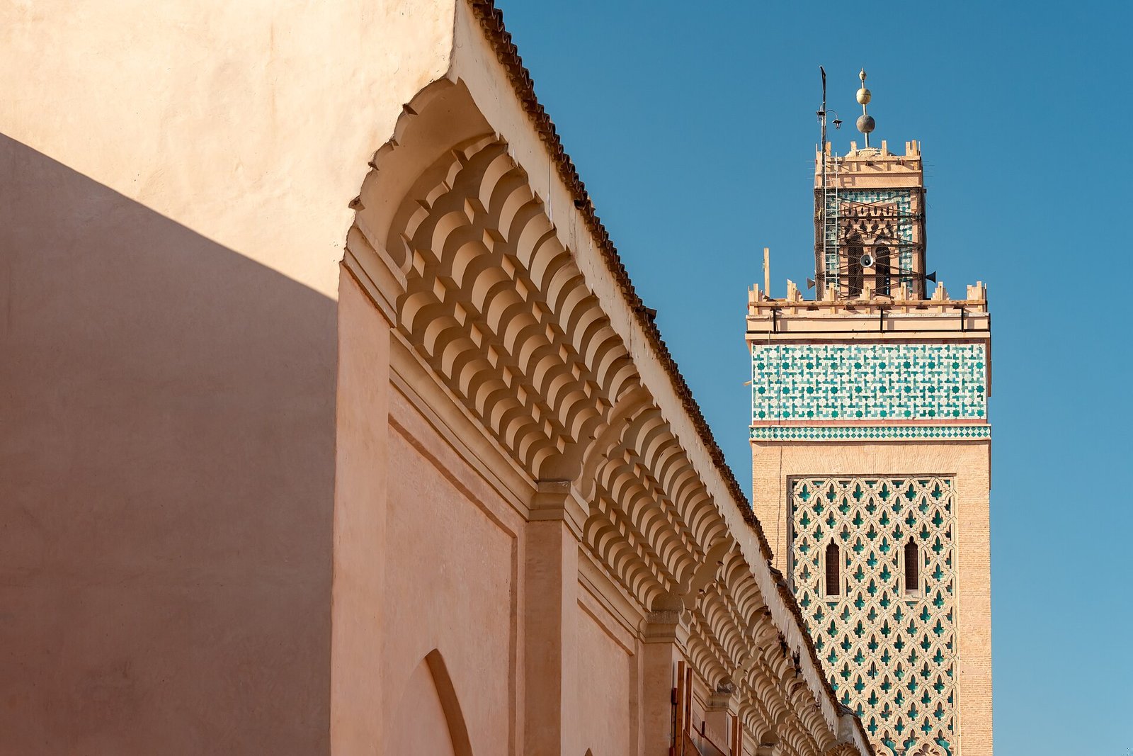 The Kasbah Mosque: A Net of Brick and Green Tile