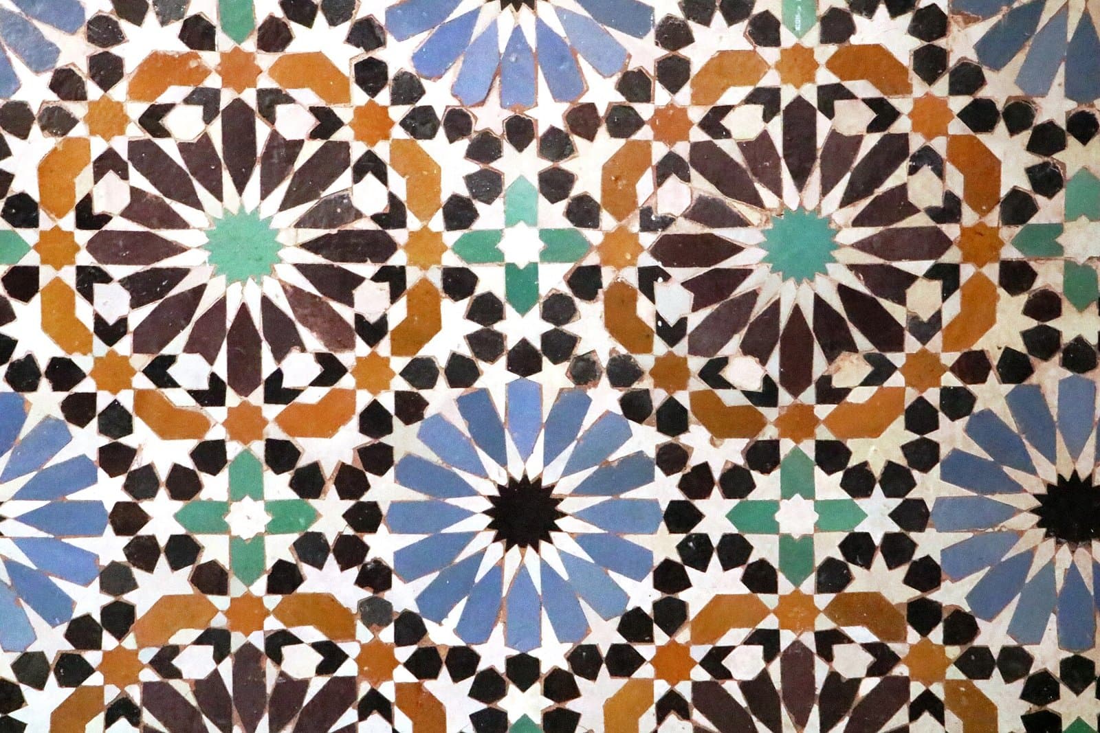The Saadian Tombs: Twelve Marble Columns Behind a Blank Wall