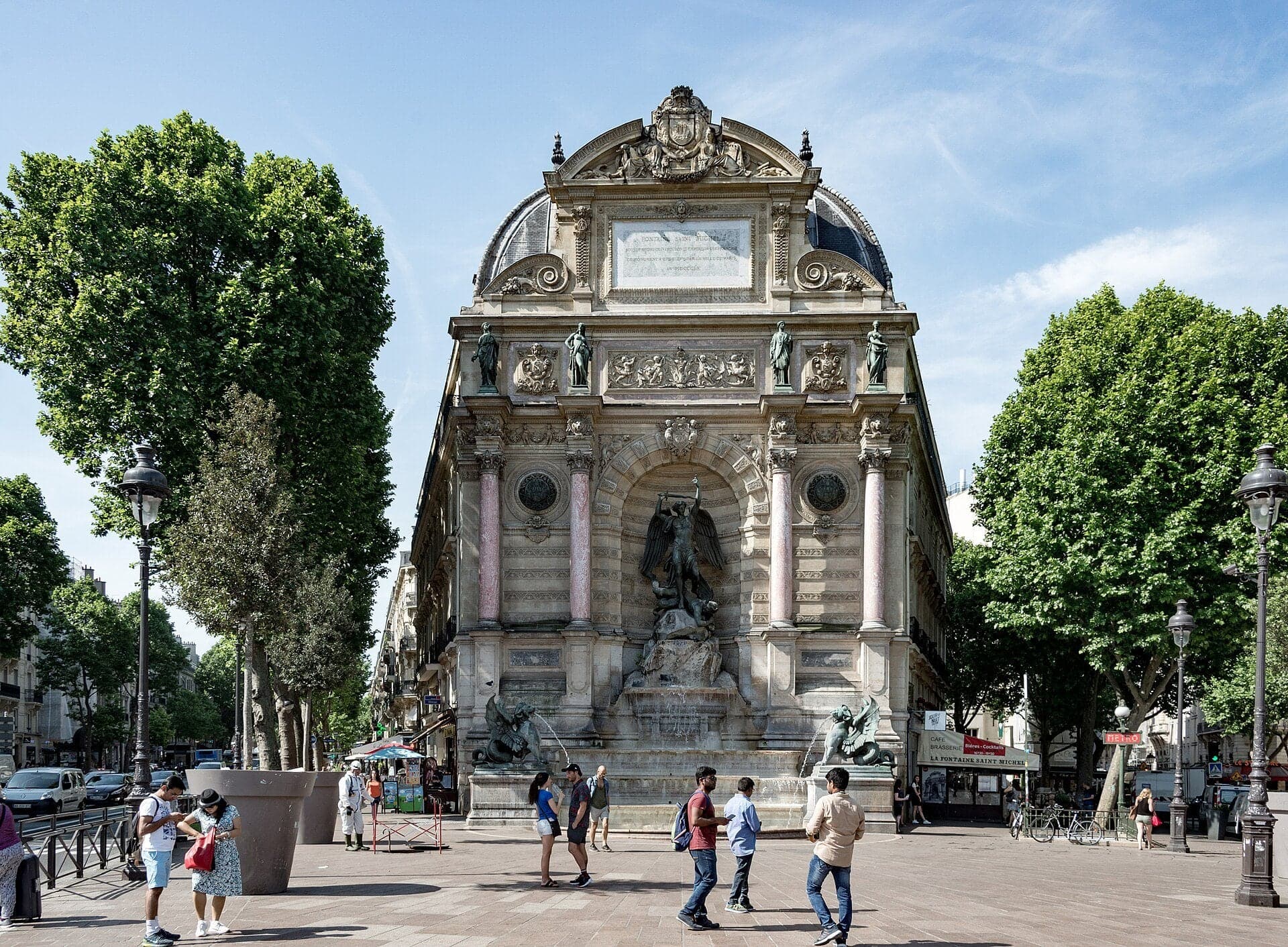 Fontaine Saint-Michel: A Fountain to Hide a Wall
