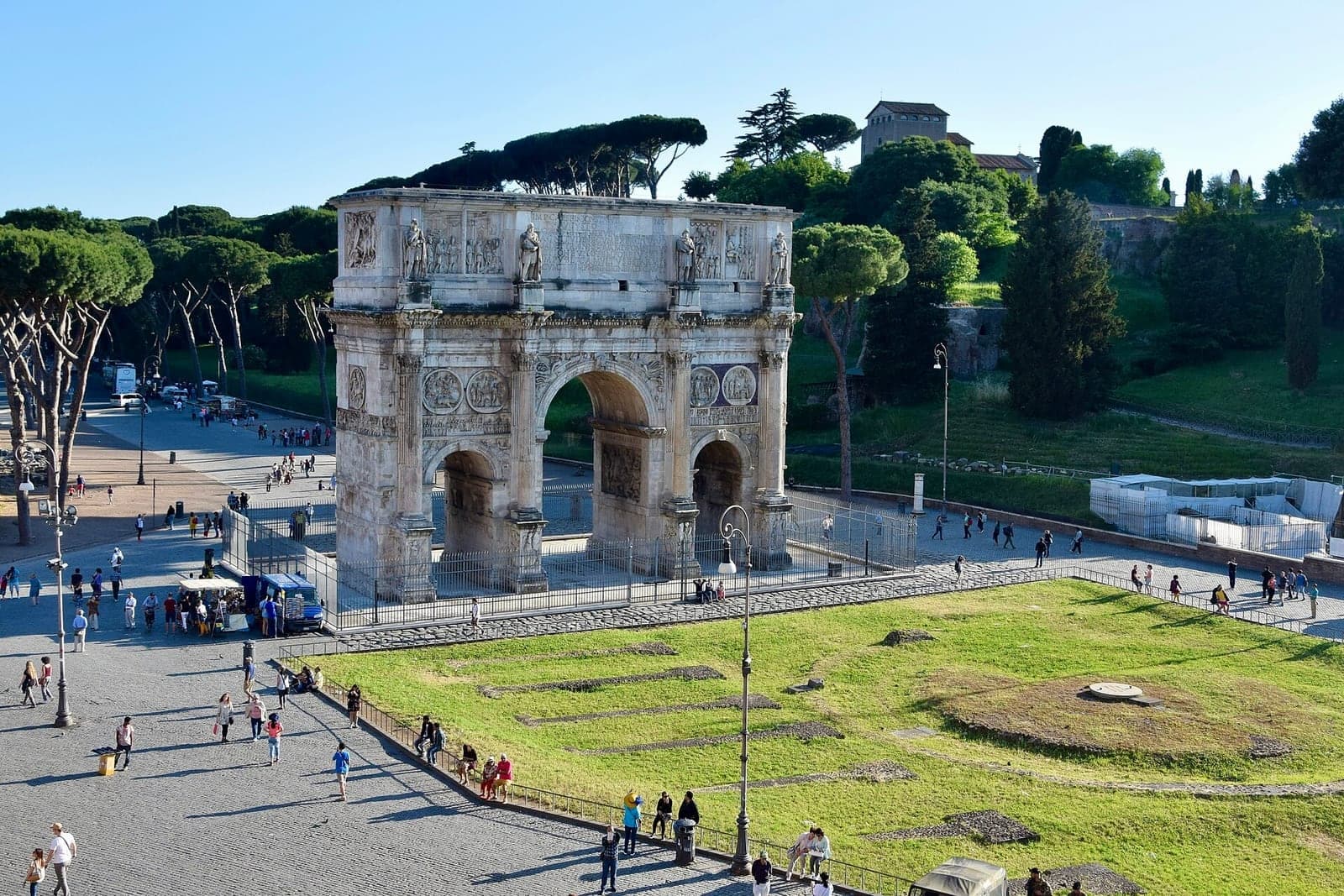 Arch of Constantine and Via Sacra: Built From Older Monuments