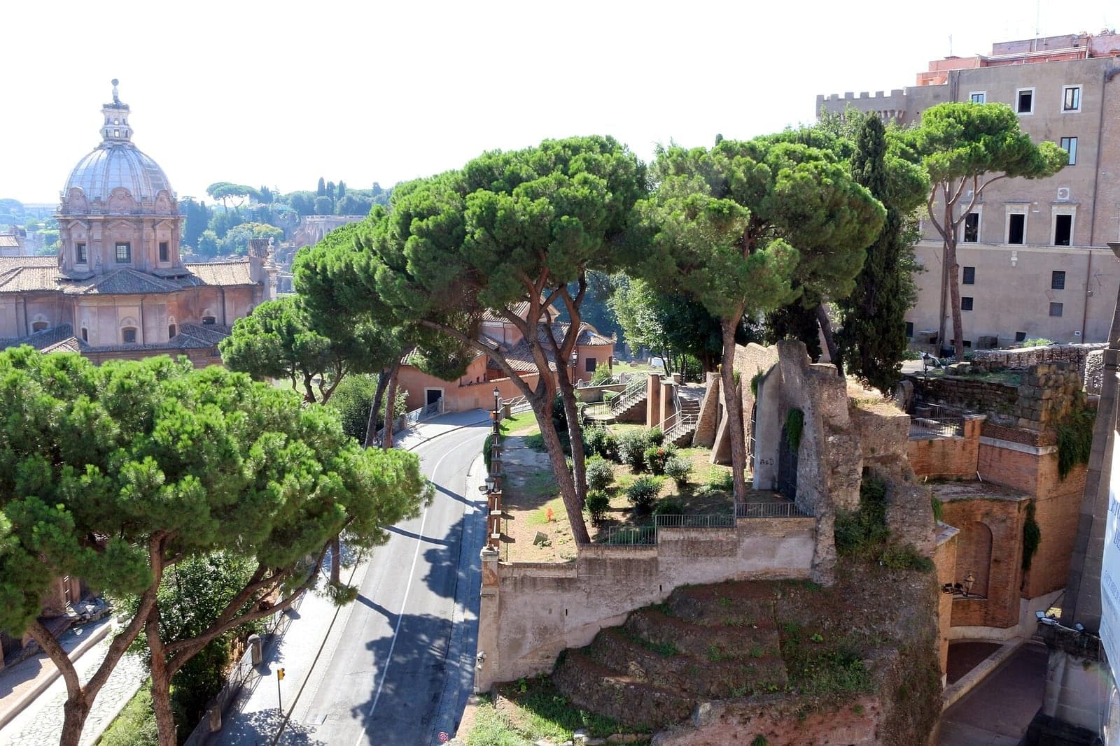 Capitoline Back Stair: Up From the Forum