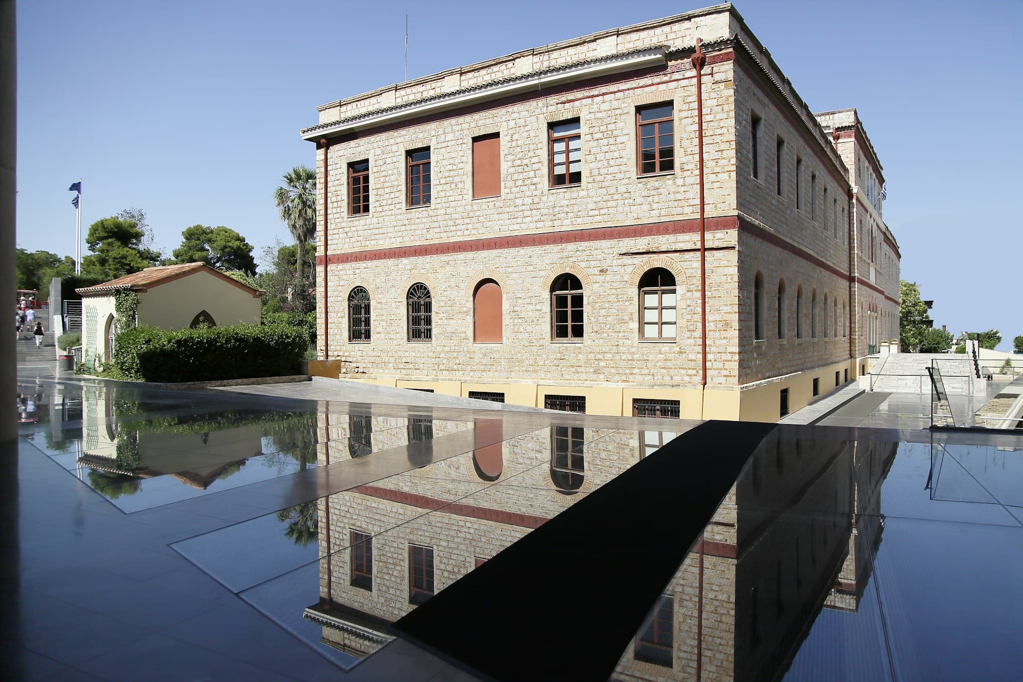 Acropolis Museum: the Weiler building, the 1830s military hospital beside the museum