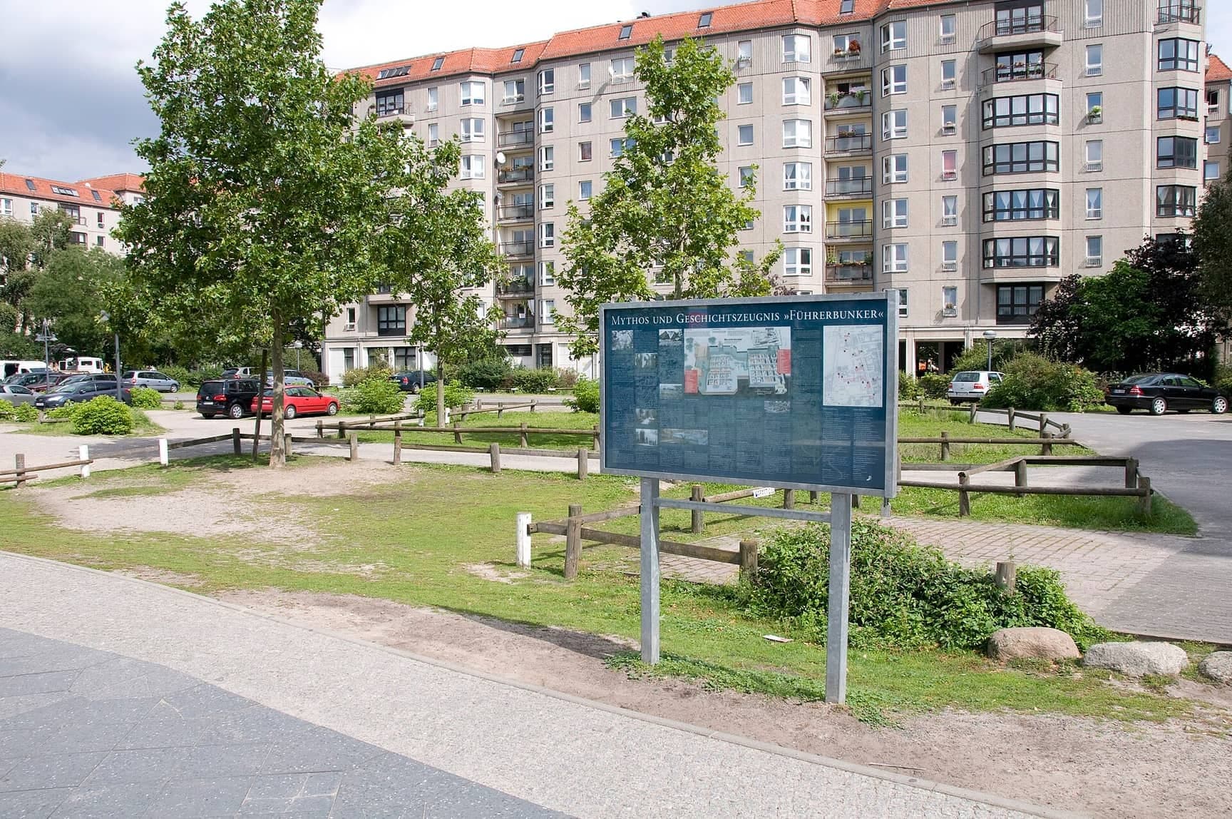 Führerbunker Site: A Car Park and a Board