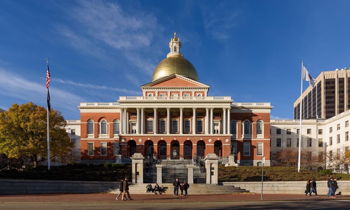 Massachusetts State House: The Two Trails Cross Here