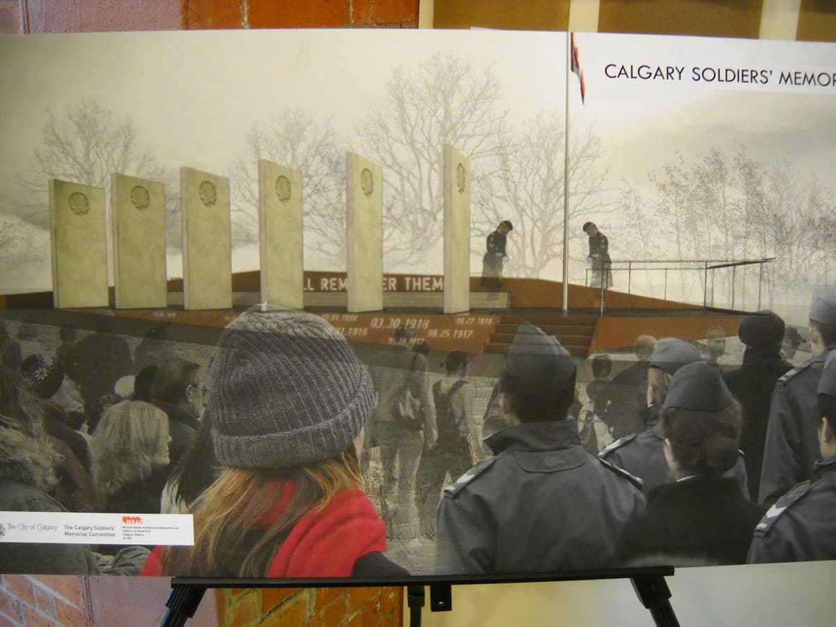 Calgary Soldiers' Memorial & the 1922 Trees