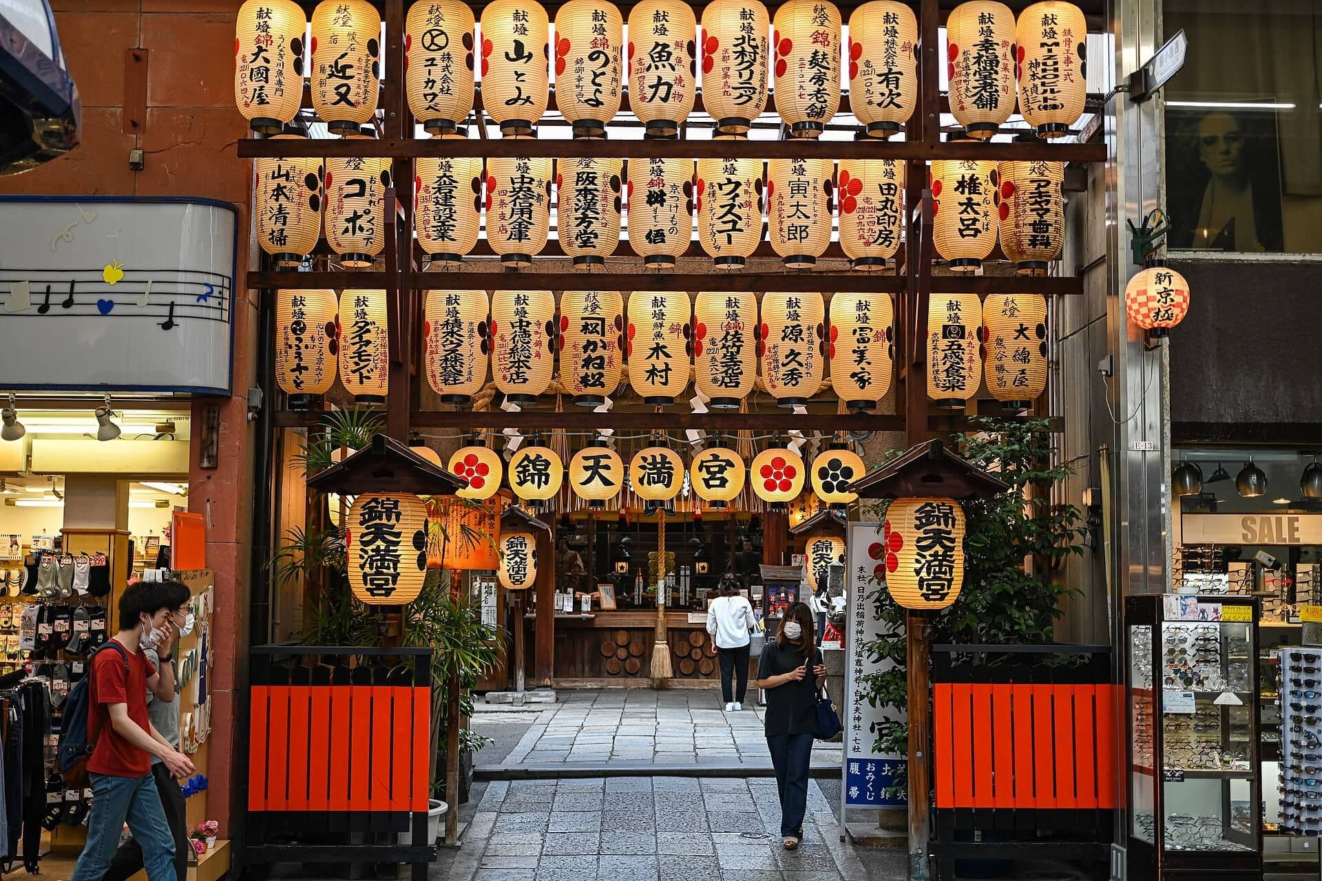 Nishiki Tenmangu: A Gate in the Shops