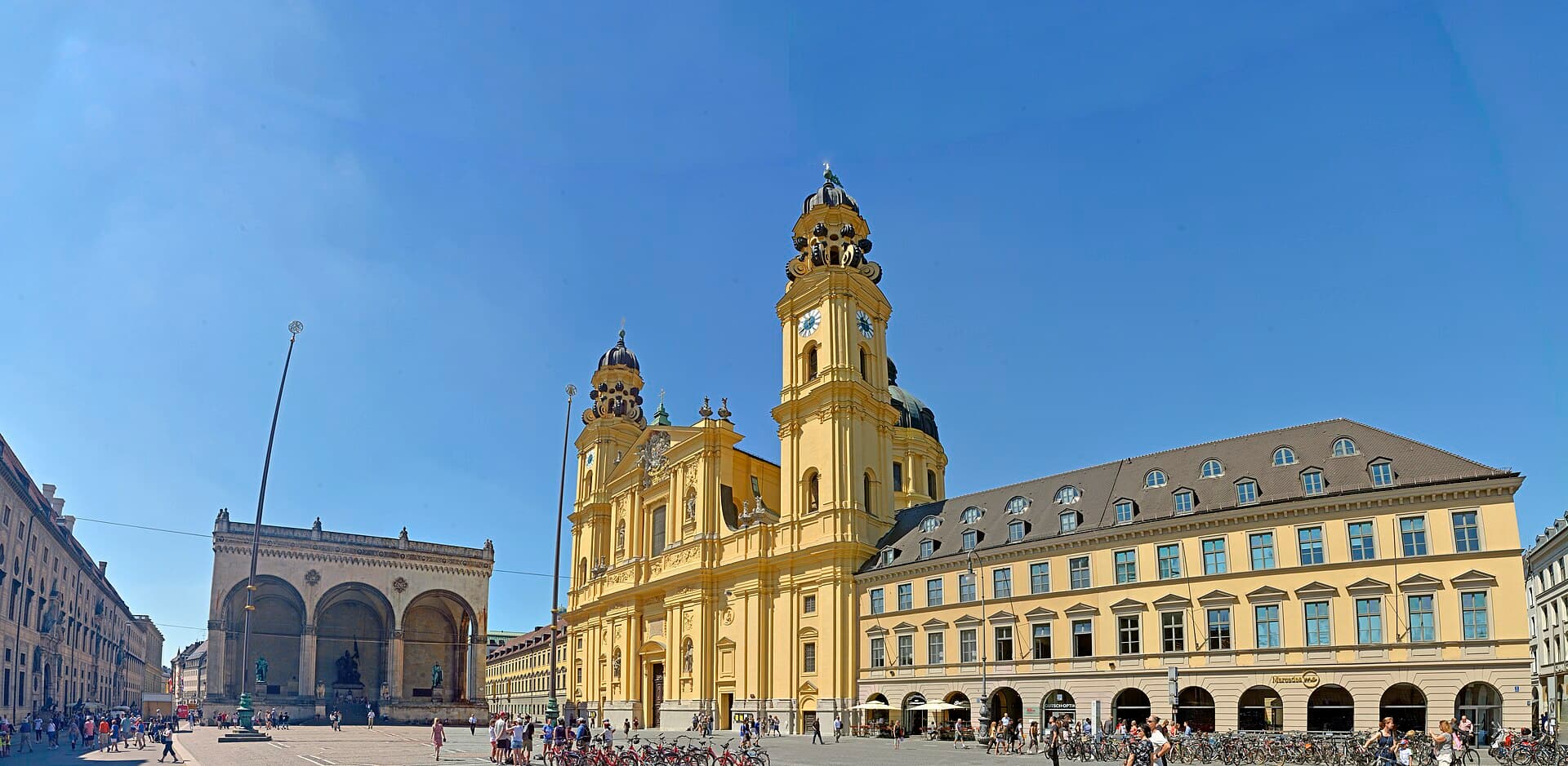 The Feldherrnhalle on the Odeonsplatz