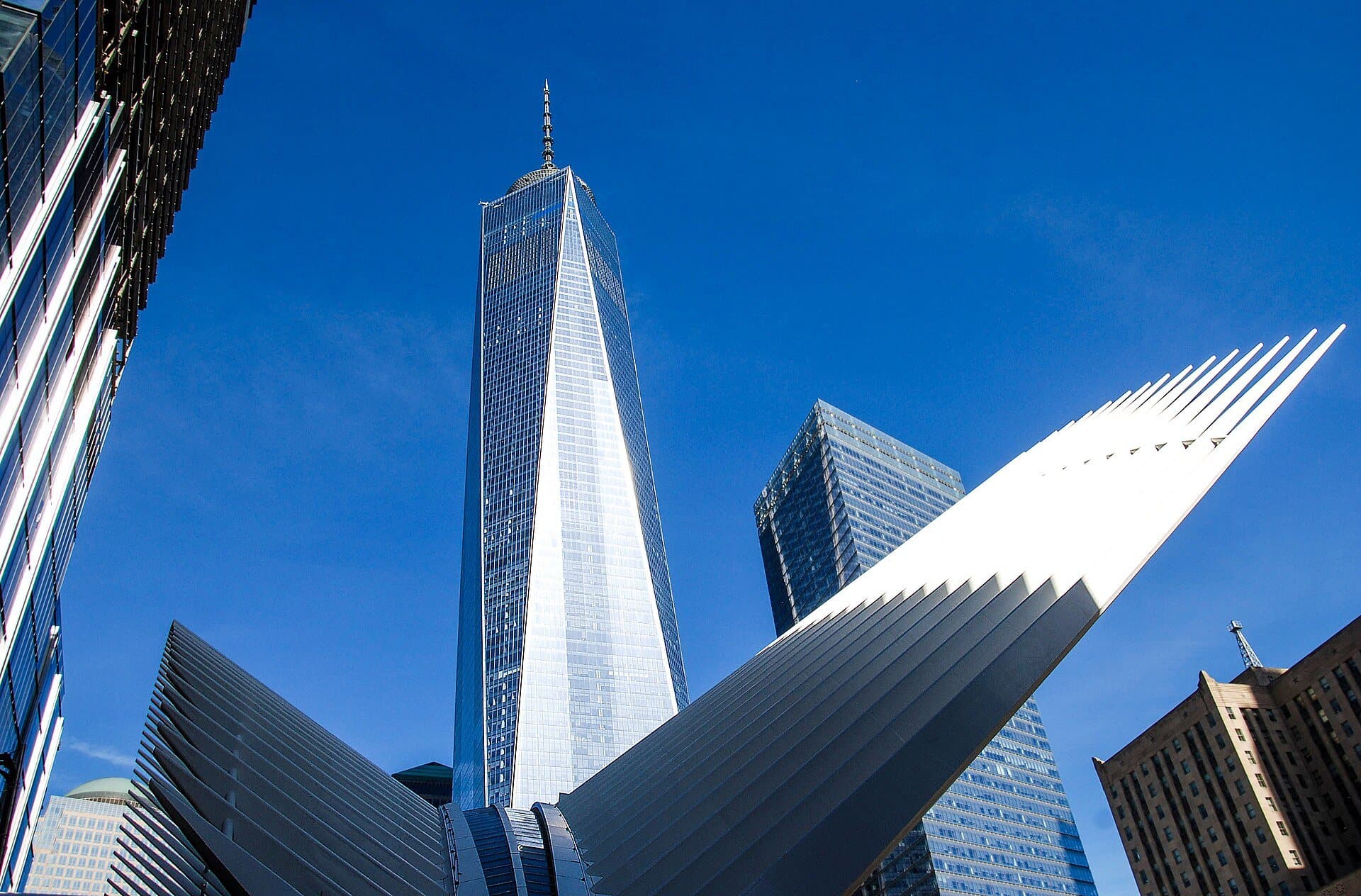 Oculus and One World Trade Center: Wings and a Tower
