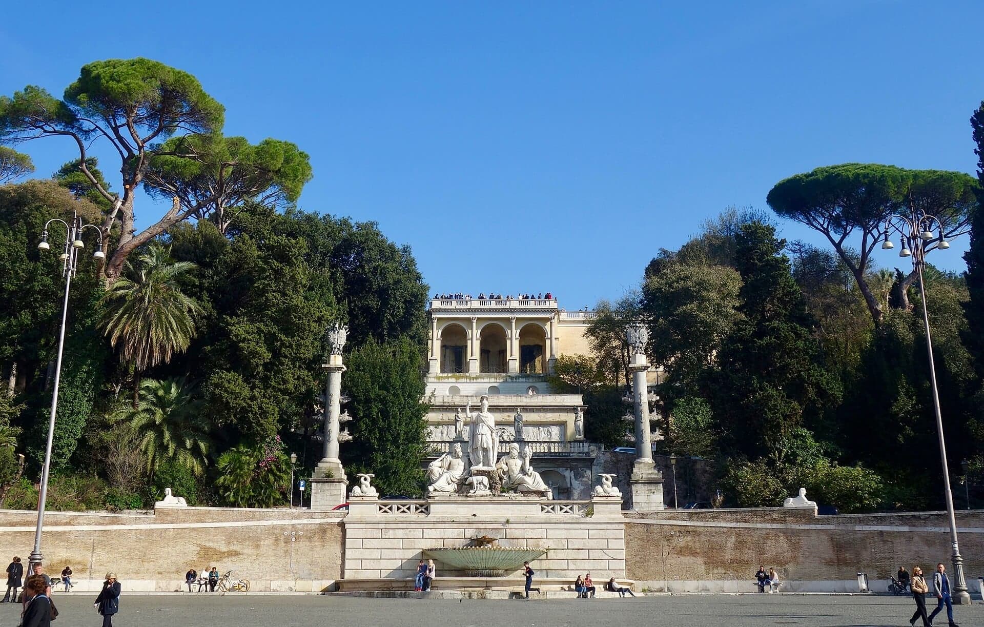 Pincio Terrace: Where the Water Came In