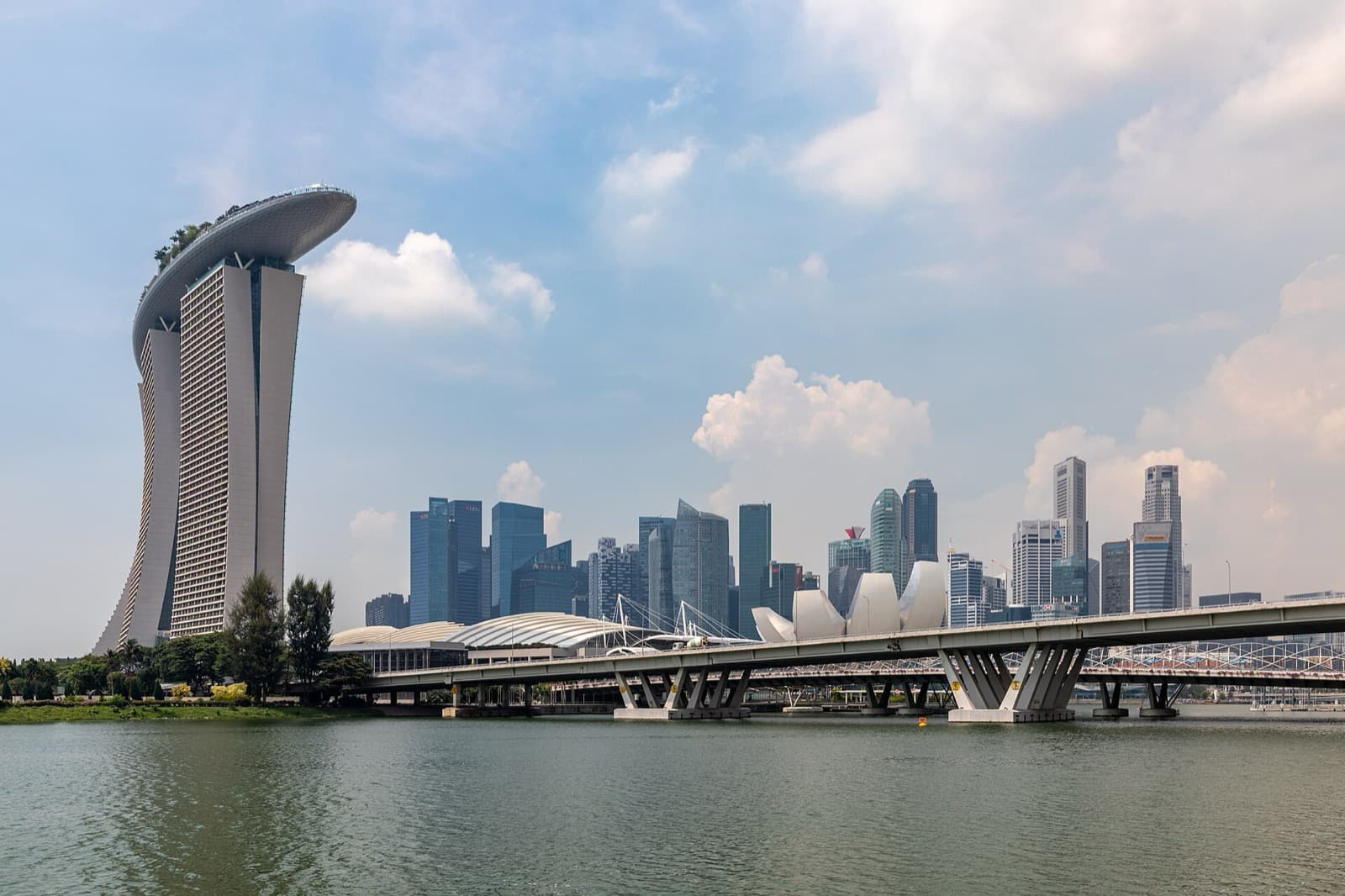 Marina Bay Sands and the Skyline Singapore Built on Reclaimed Sea