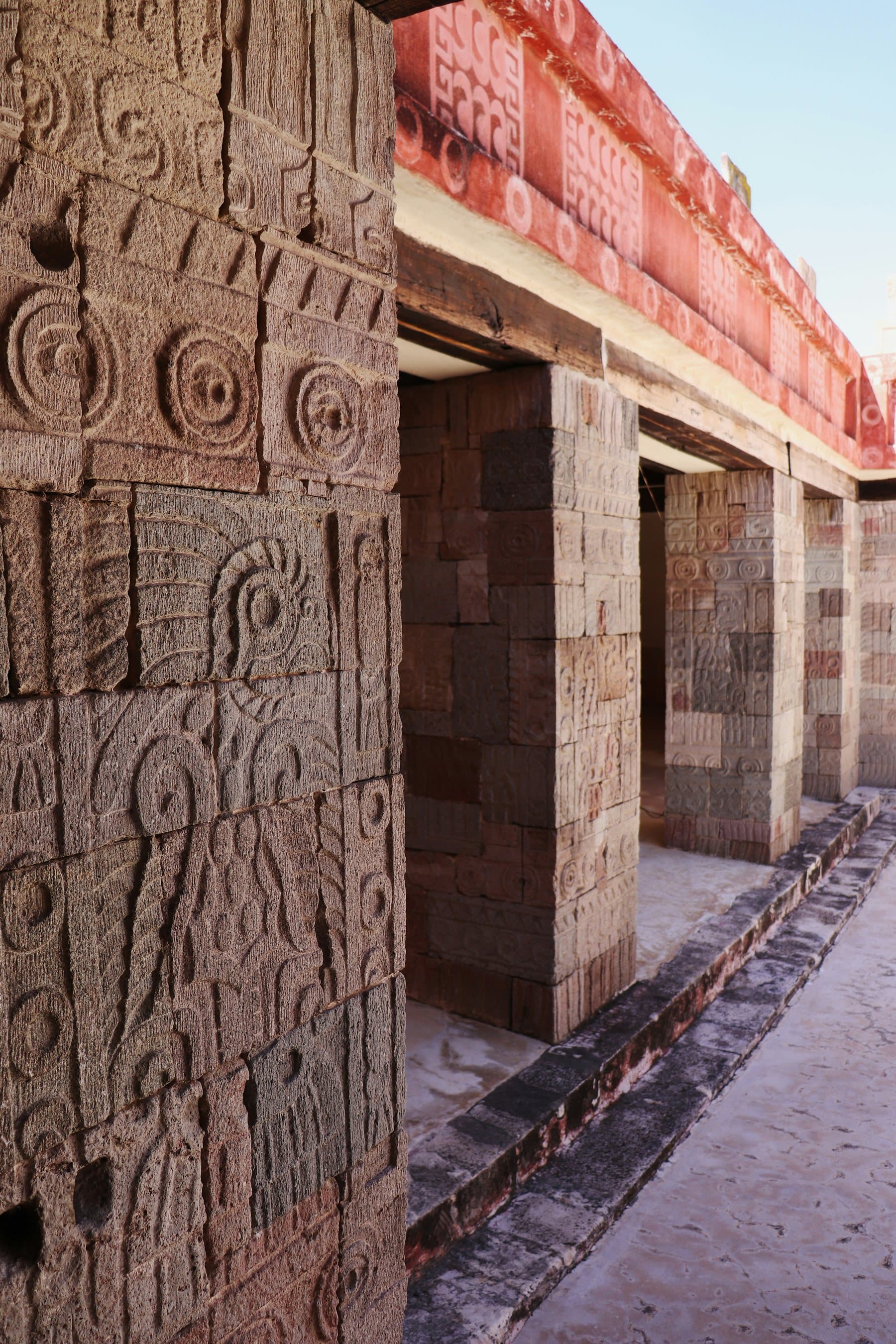 Patio of the Pillars: Quetzal and Butterfly